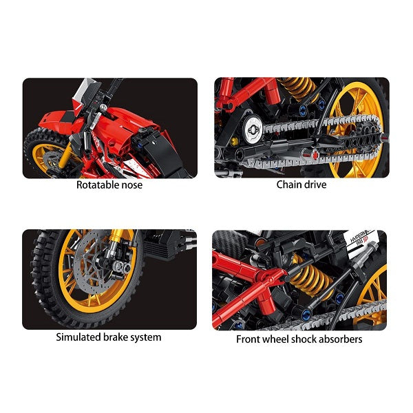 LEGO Toy Technic Motorcycle Brick Building Block Sets Locomotive Racing Car Vehicle Puzzle Assemble