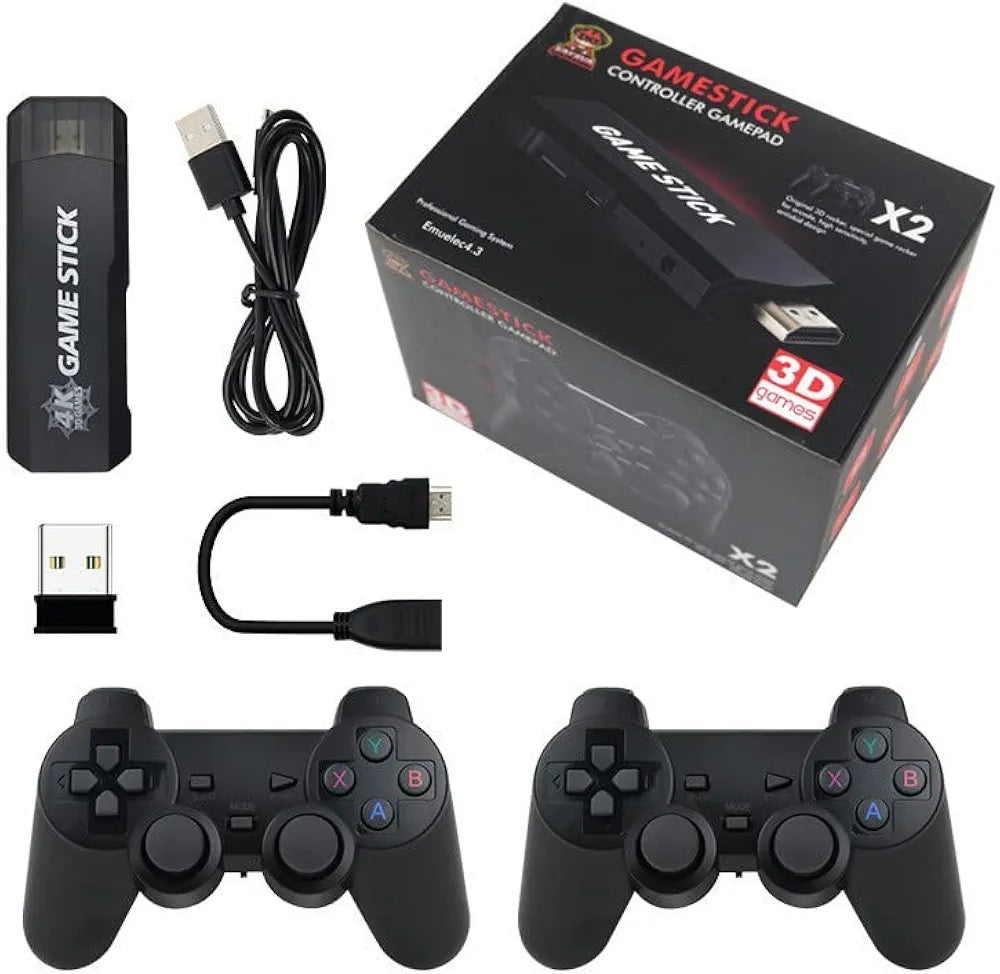 128 gb X2 Plus Game PSP Stick Built-in 40000 Games 128GB 2.4G Wireless Controller HD Retro Video Game Console 4k HD Video Game Console