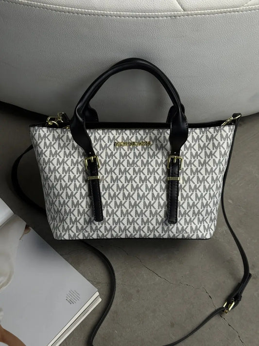 Michael Kors Jet Set Travel Extra-Small Logo Top-Zip Tote Bag(A Grade)