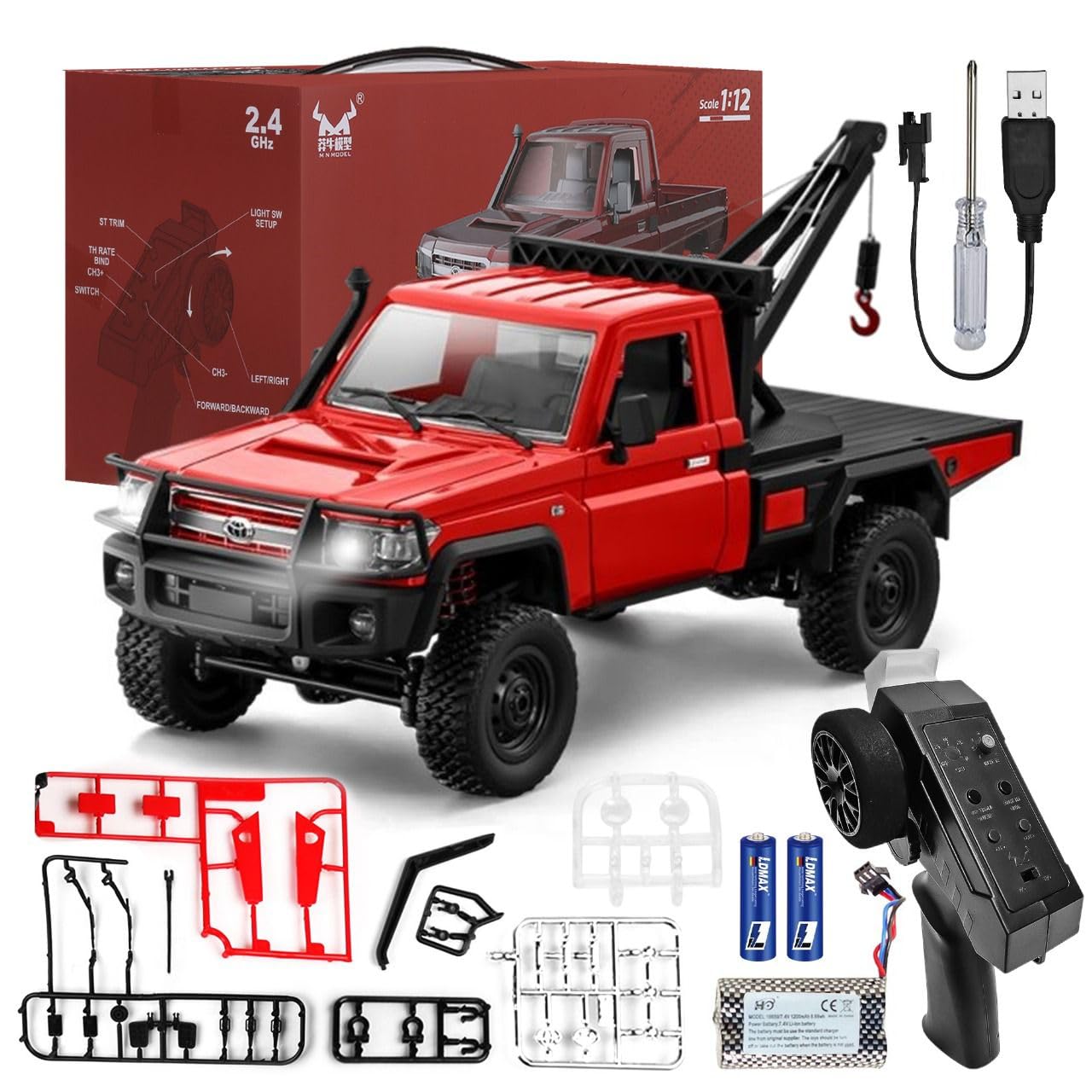 MN MODEL MN-82T RC Land Cruiser 1/12 2.4G 4WD Pickup Truck Off-road Vehicle RTF