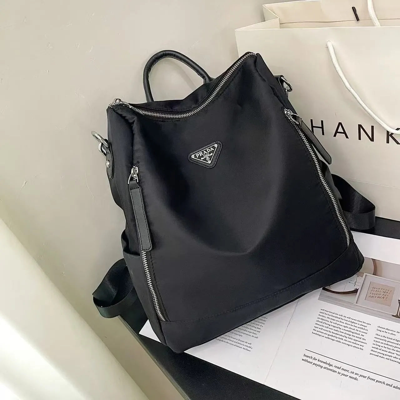 Prada Crossbody Shoulder and Backpack Bag