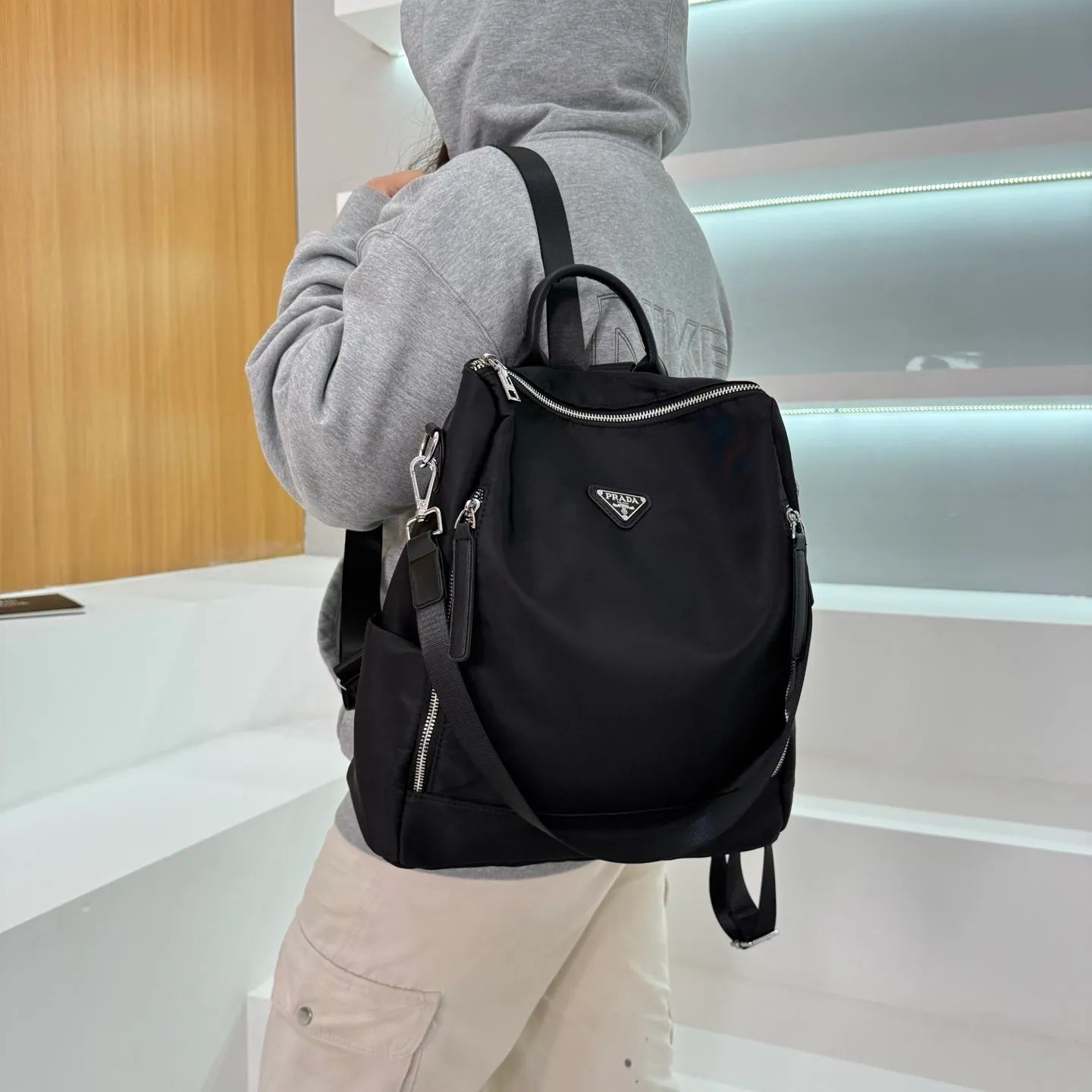 Prada Crossbody Shoulder and Backpack Bag