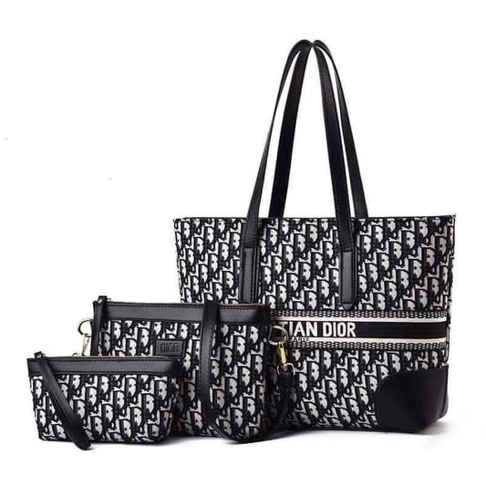 3 in 1 Christian Dior-Inspired Signature Tote Bag (A Grade)