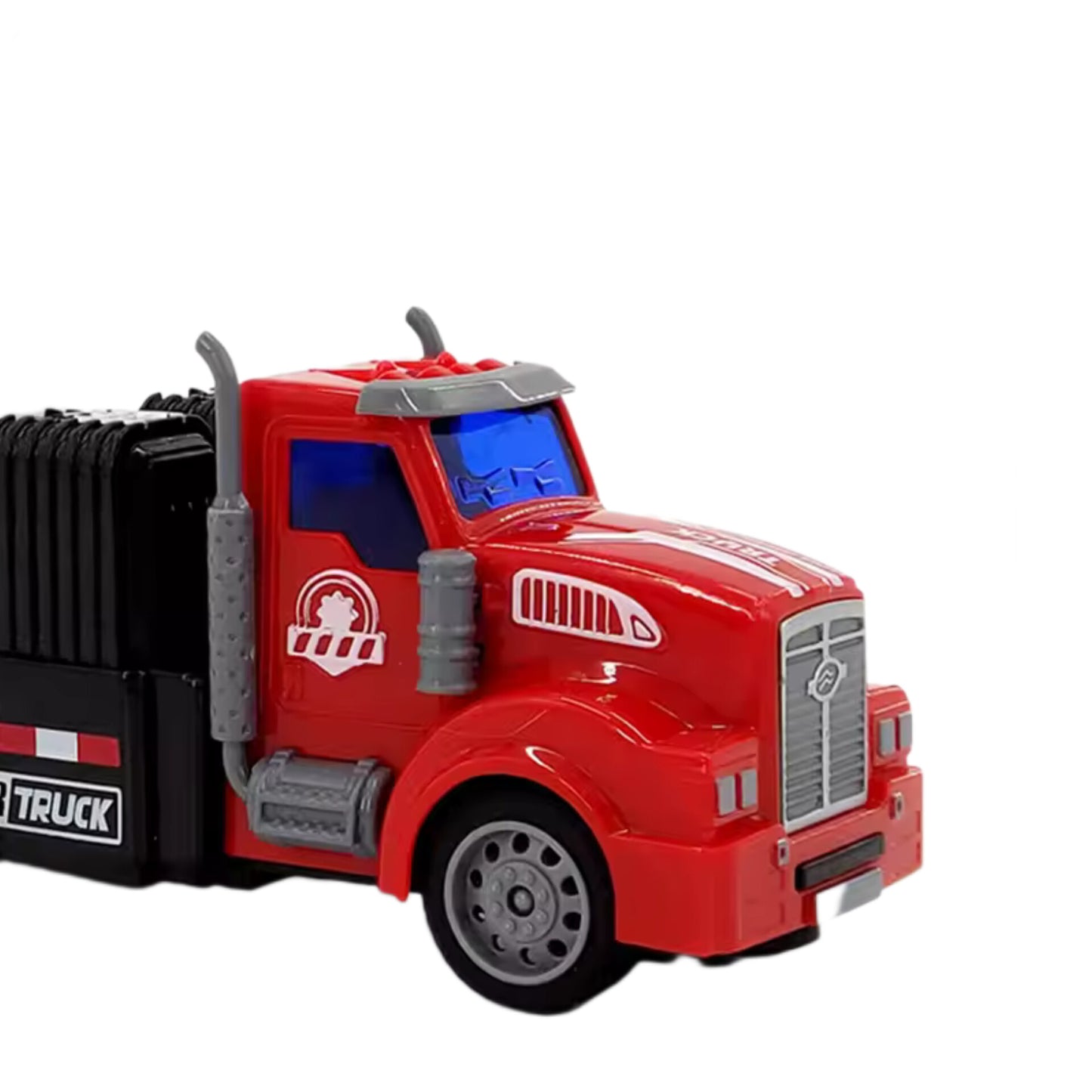 Red RC Truck 1:48 Remote Control Car Engineering Vehicle Semi-trailer Tanker Radio Control Toys for Boys Children