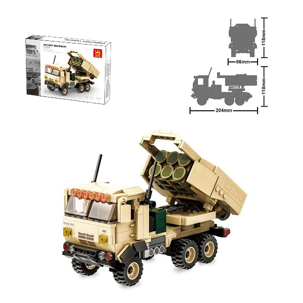 LEGO Toy Wange Plastic Army M142 HIMARS Vehicle Military Puzzle Brick Building Block Set