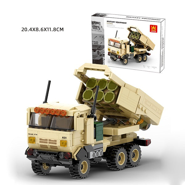 LEGO Toy Wange Plastic Army M142 HIMARS Vehicle Military Puzzle Brick Building Block Set