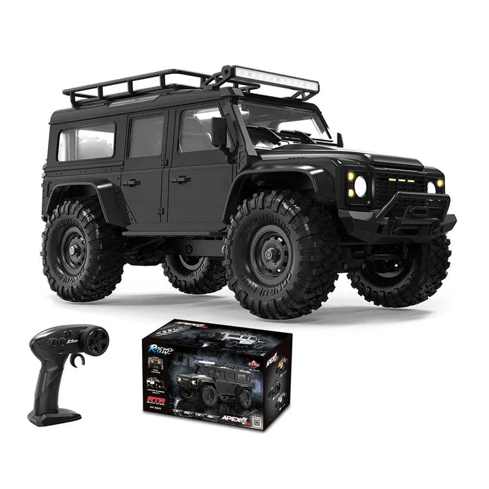TRX-4M Style Land Rover Defender RC Crawler 1/16 RTR 4x4 Trail Truck - Black