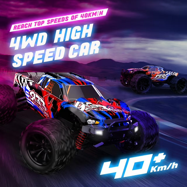 Remote Control Car 116 2.4GHz 40kmh All Terrain Off Road Trucks 4WD Climbing Car Gifts Full Scale for Adults