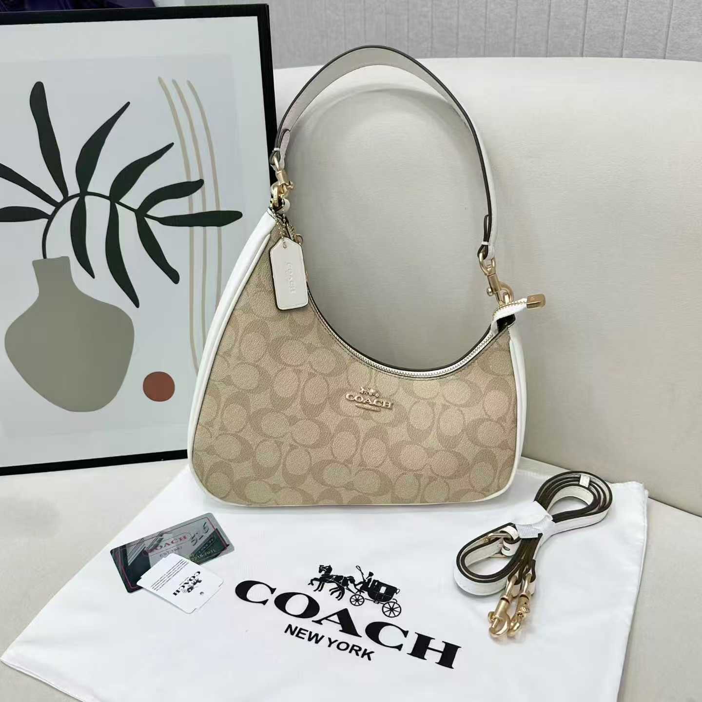 Twisted Teri Shoulder Bag In Signature Canvas (A Grade)