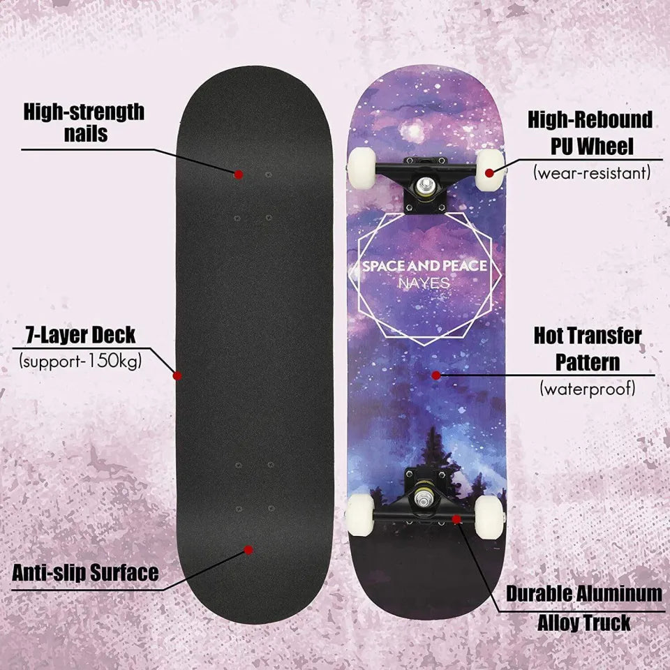 Skateboards for Kids & Adult 31x7.88" inches