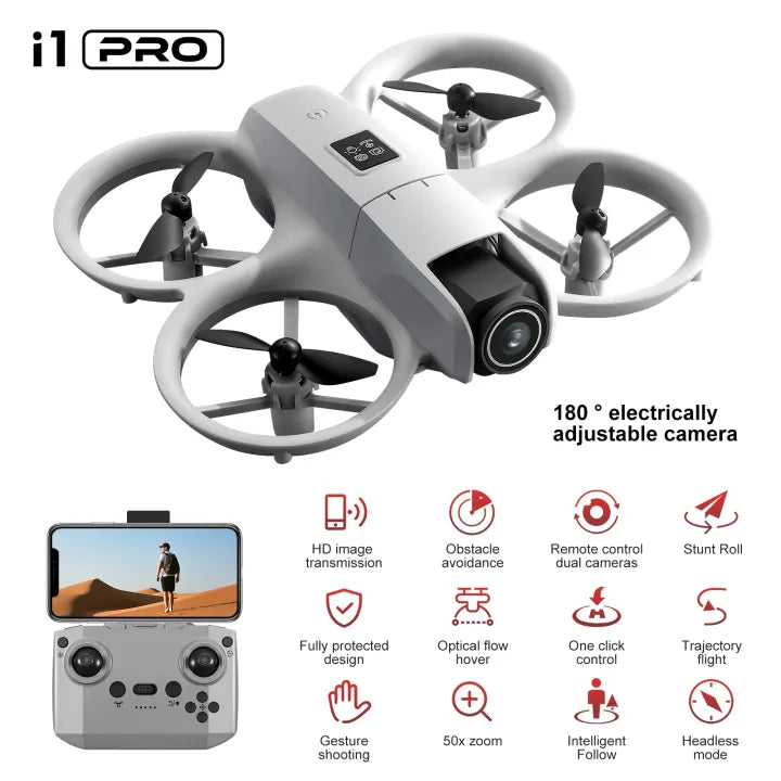 GT3 Drone Dual HD Camera 5G WIFI FPV With Flow Screen Remote Control Avoidance Aerial UAV Drone