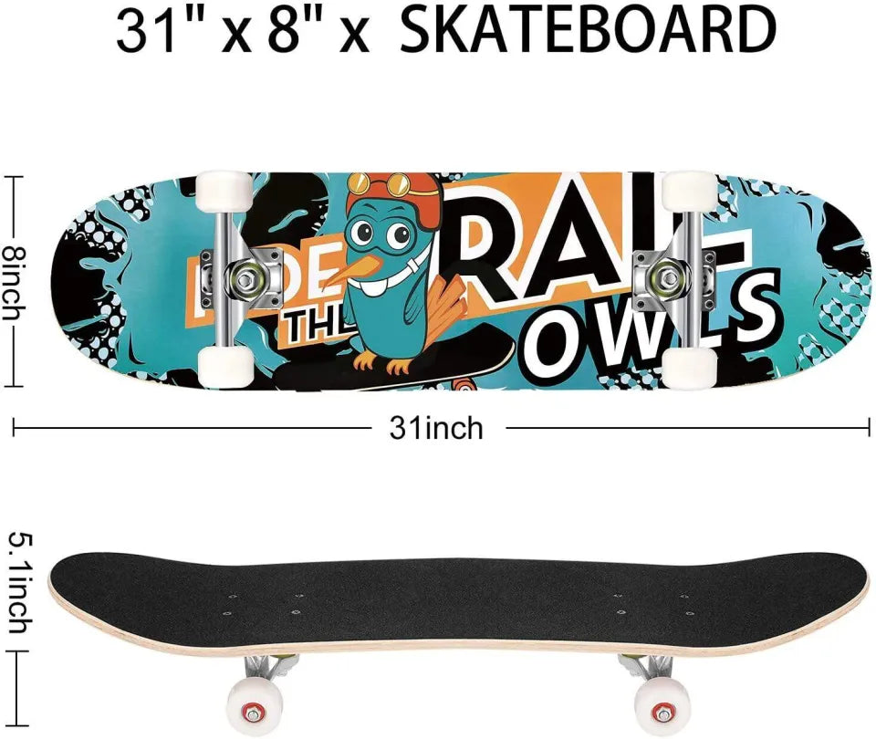 Skateboards for Kids & Adult 31x7.88" inches