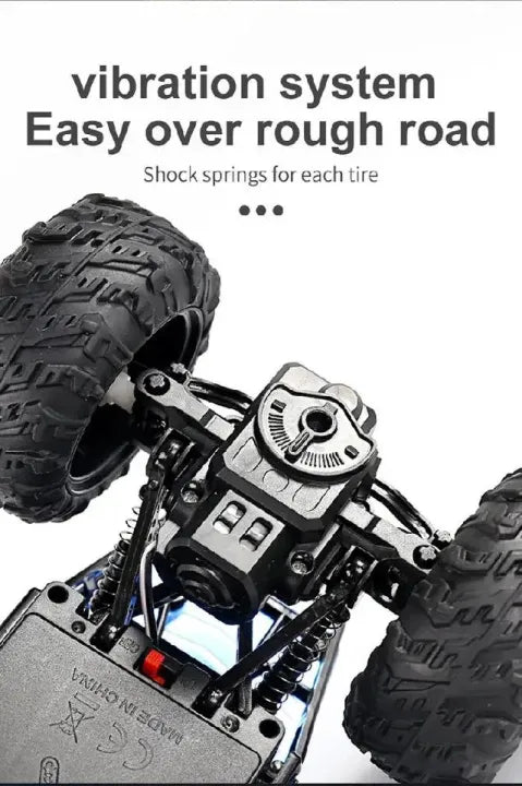 RC Monster Truck – LED Lights, Big-Wheel Adventure, High-Speed Radio Control