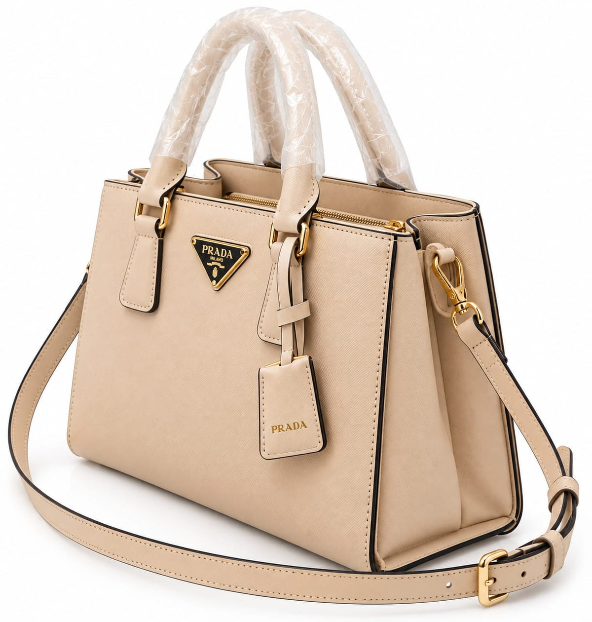 Prada Saffiano-Style Structured Tote Bag (A Grade)