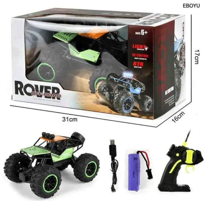 RC Monster Truck – LED Lights, Big-Wheel Adventure, High-Speed Radio Control