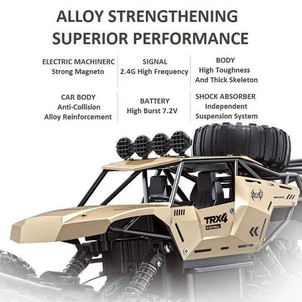 Diecast Electric Climbing High-Speed Drive Drift Alloy Remote Control Car Off Road RC Rock Crawler Vehicle Car